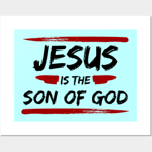 Jesus Is The Son Of God | Christian Typography Posters and Art